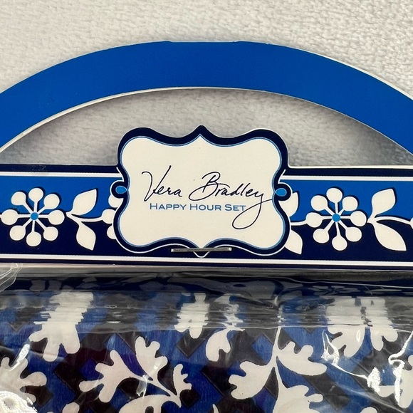 NWT Vera Bradley Blue Lagoon Happy Hour Set - Picture 6 of 7